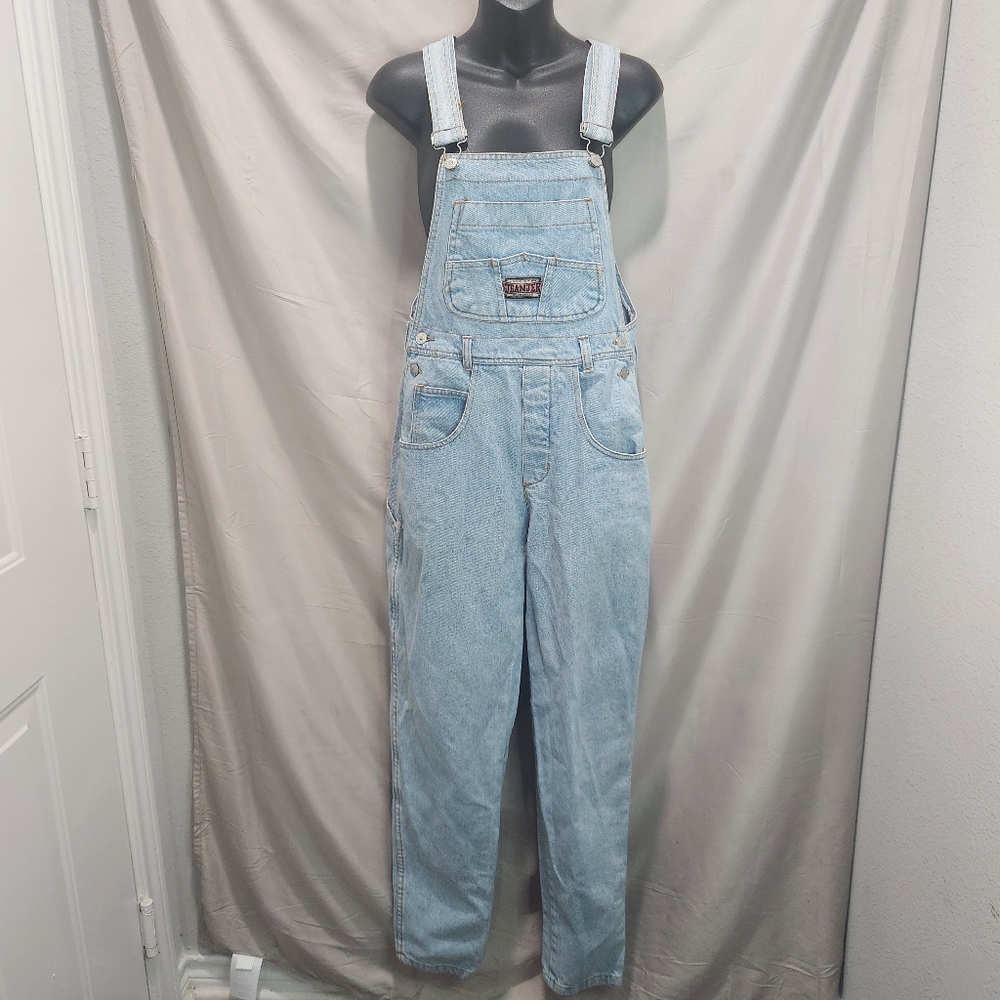 Jeanjer Vintage 80s Light Blue Denim Overalls